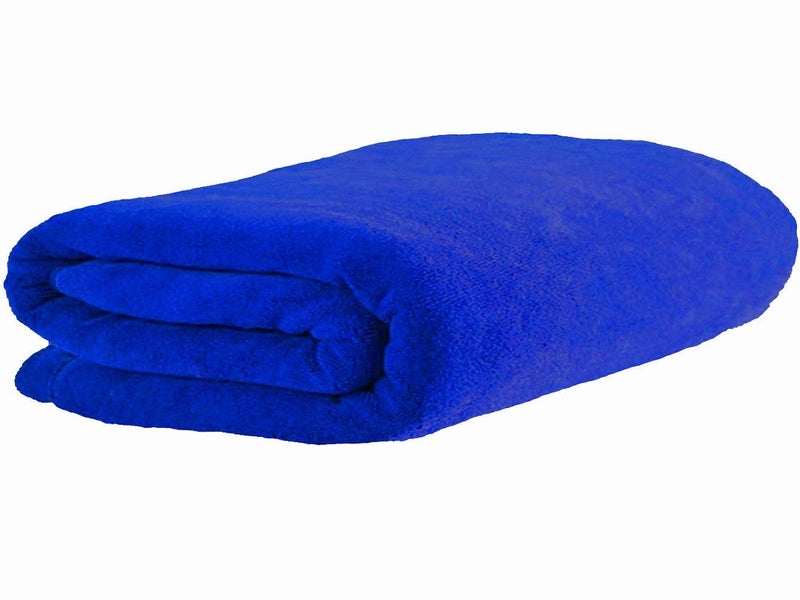 MYLSMPLE Luxury Microfiber Bath Towel Extra Large Bath Sheet Blue Beach Towel Fast Drying Hotel Bathroom Towel (36 Inch X 72 Inch, Dark Blue) - Image 3